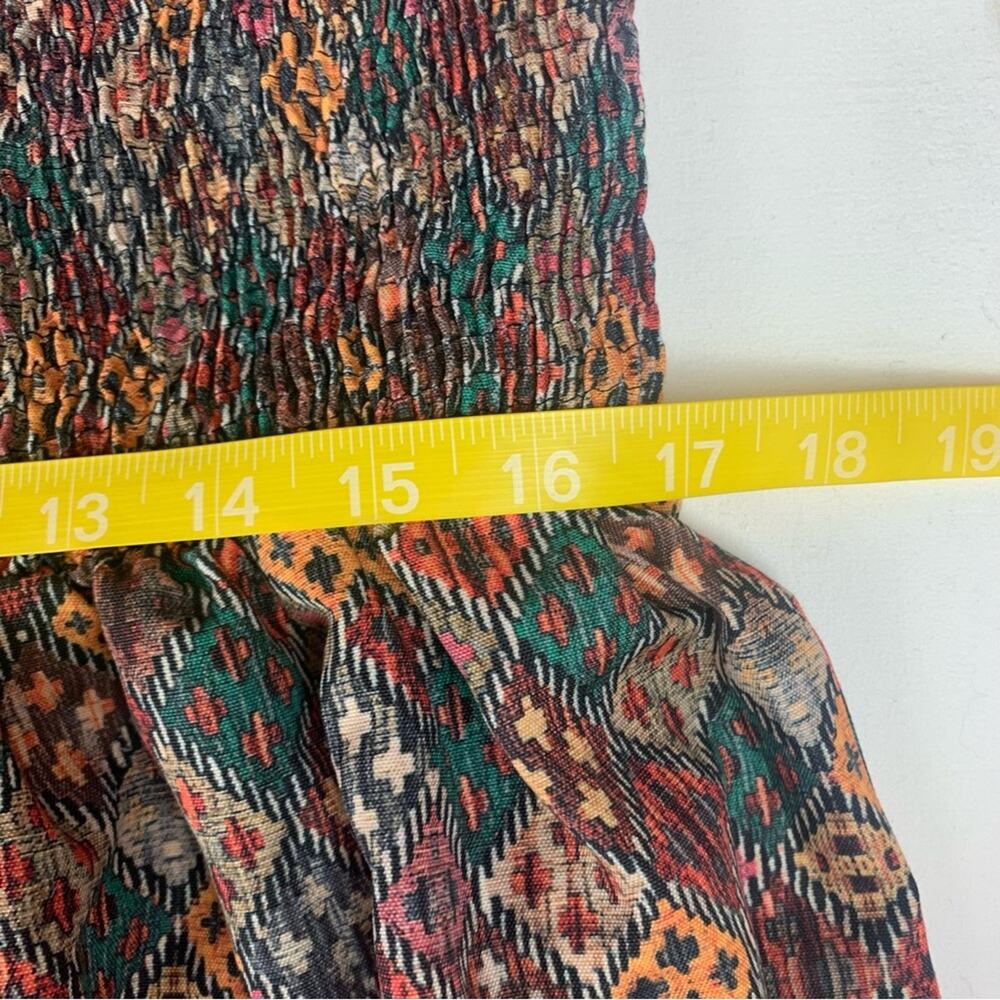 World Market women's small medium maxi dress printed boho multi color prairie - Picture 9 of 11